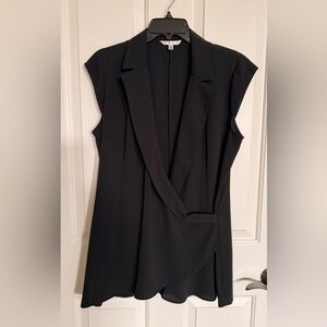 CAbi Classic Black Blazer Vest